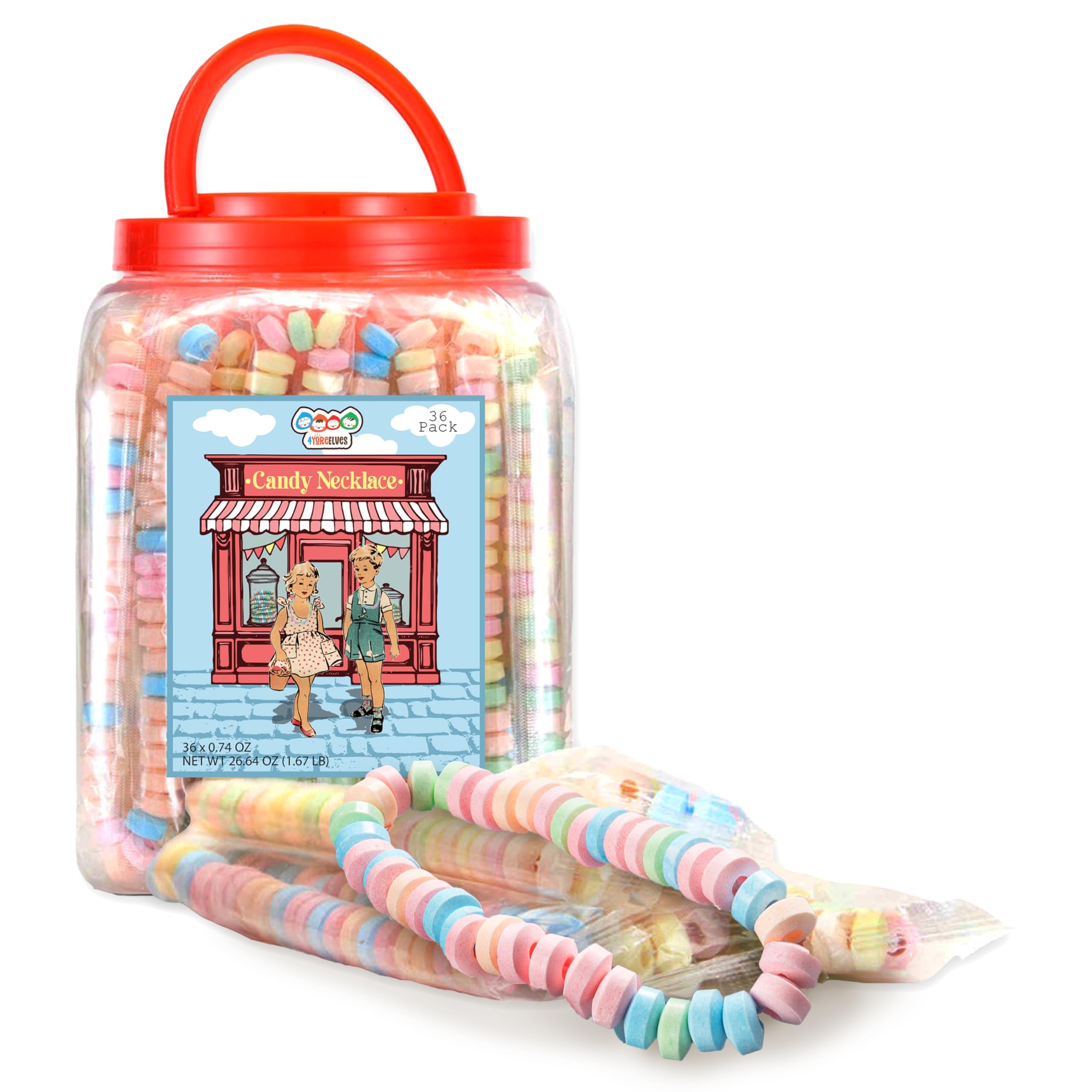 An easy, playful jewelry treat for kids at gatherings by 4YoreElves.