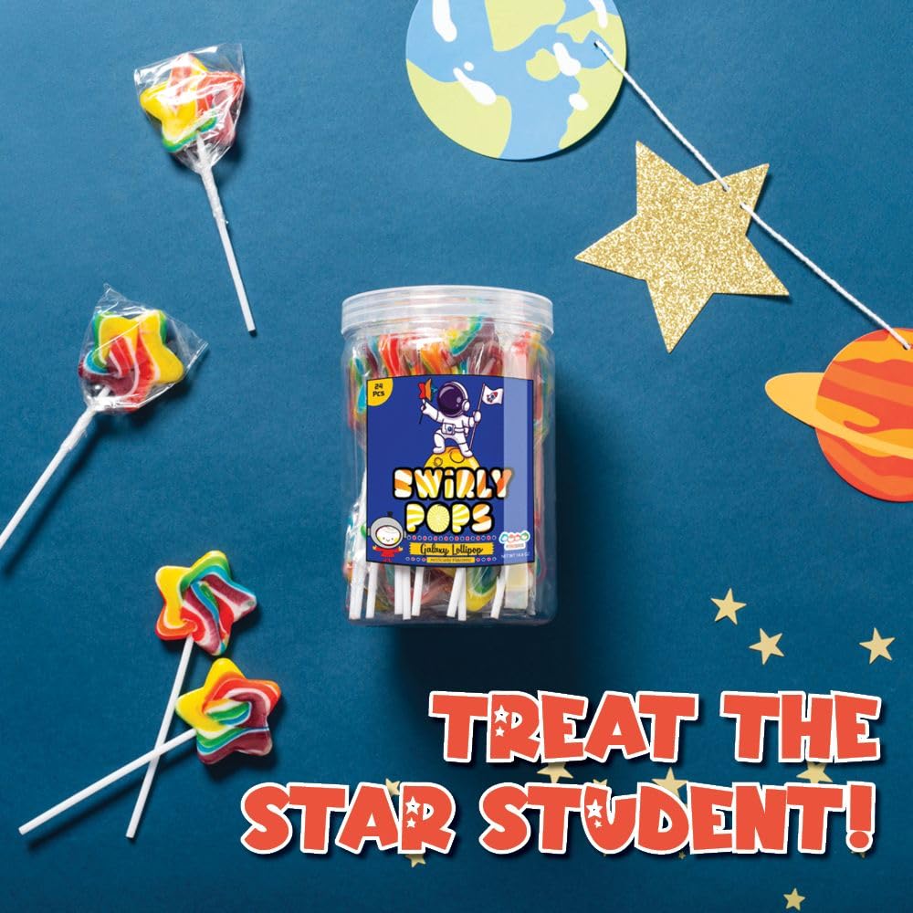 4YoreElves party lollipops double as cake toppers and favors.