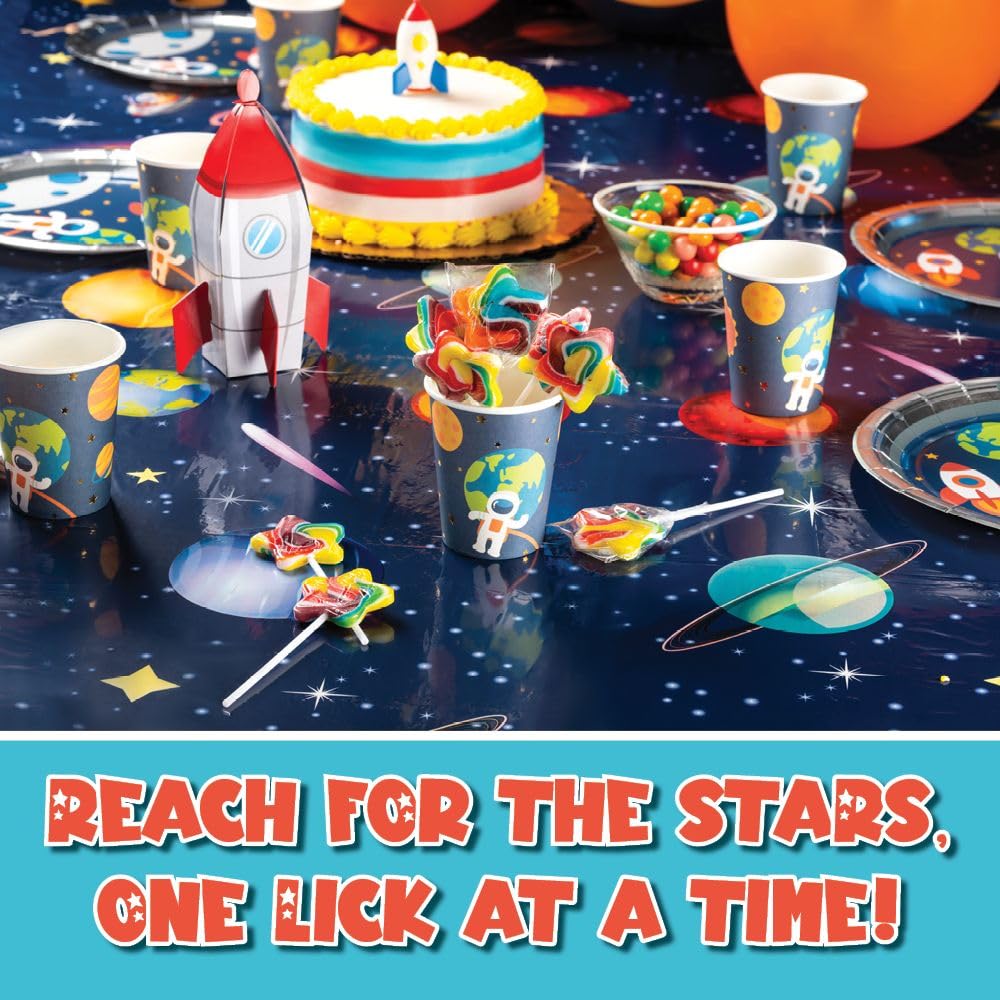 4YoreElves rainbow swirl lollipops in a bucket ideal for gatherings.