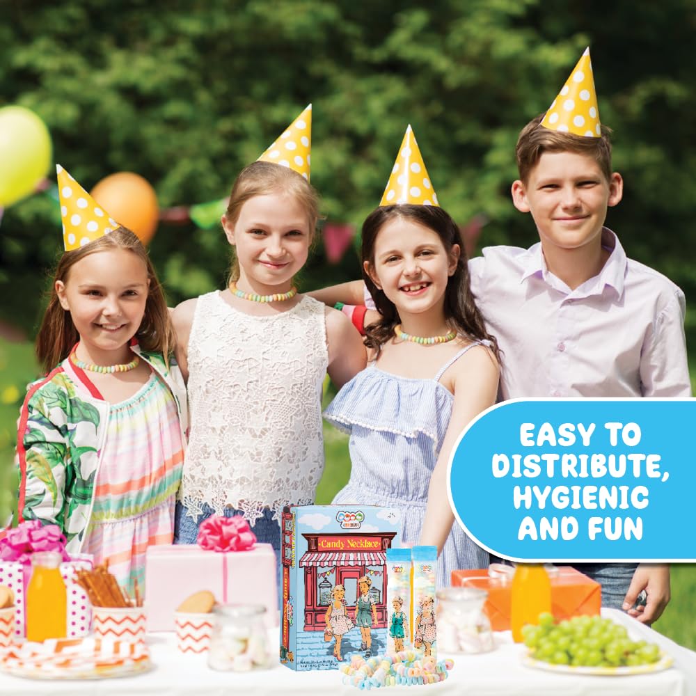 Perfect party favors with 4YoreElves candy necklaces for guests