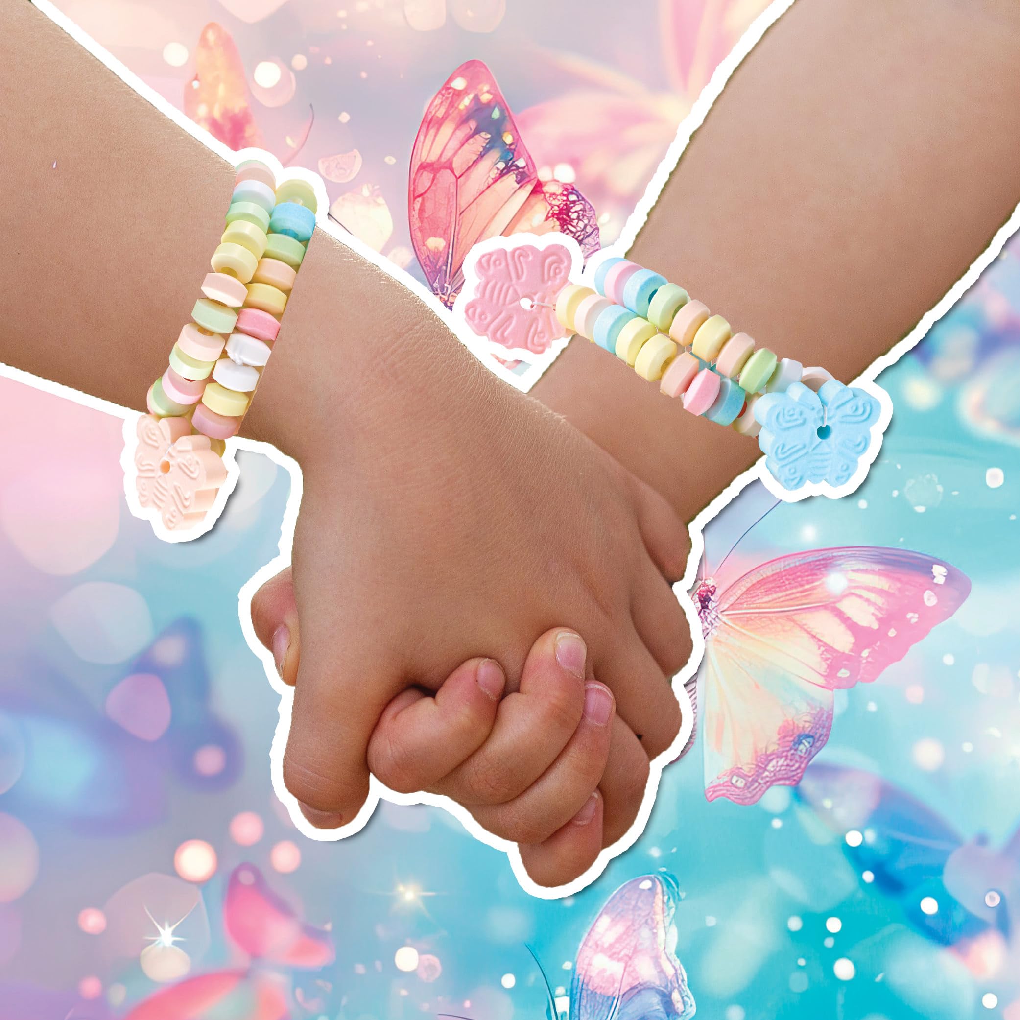 Pastel butterfly candies by 4YoreElves ready for festive treats.