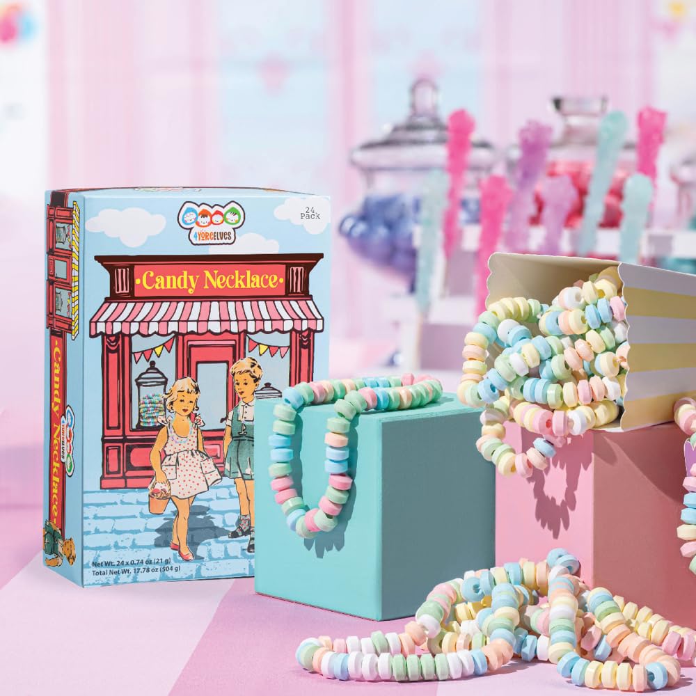 Great pinata fillers with 4YoreElves candy necklaces for celebrations