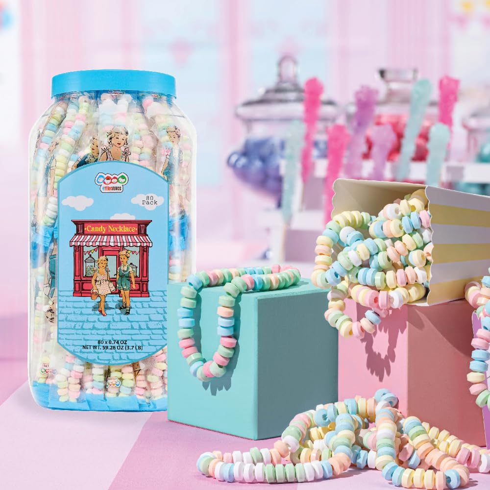 4YoreElves pinata fillers pastel candy necklaces add colorful surprises