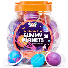 4YoreElves planet gummies blue berry ball in pack with gooey filling, fun party treat