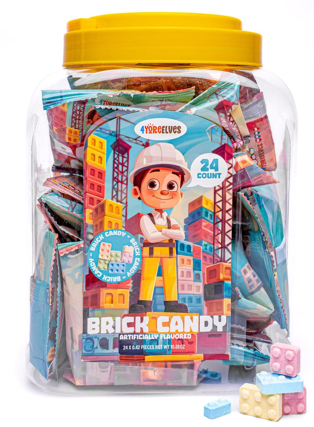 4YoreElves tub packaging keeps bricks organized for events