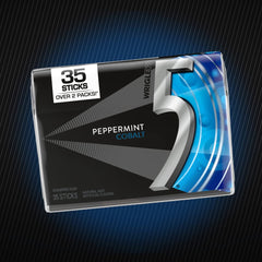 5 GUM Peppermint Cobalt pack open showing 35 sticks per pack.