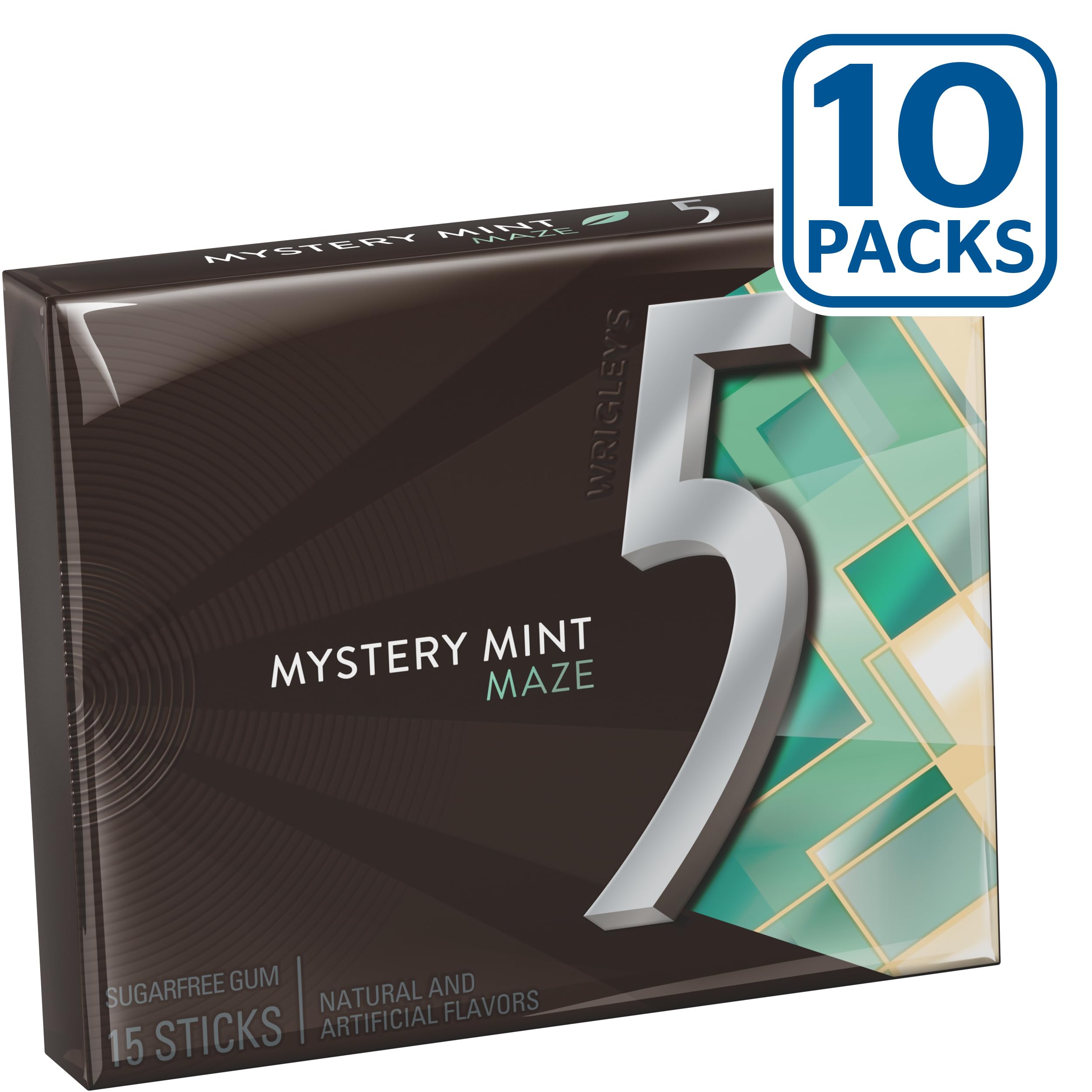 Bulk packs of 5 Gum Sweet Mint Sugar Free stacked together