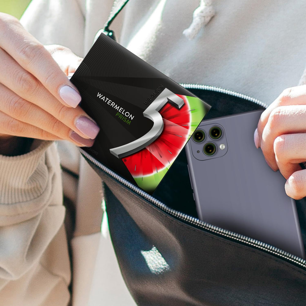 5 Gum Watermelon Prism travel-friendly pack ready for daily use.