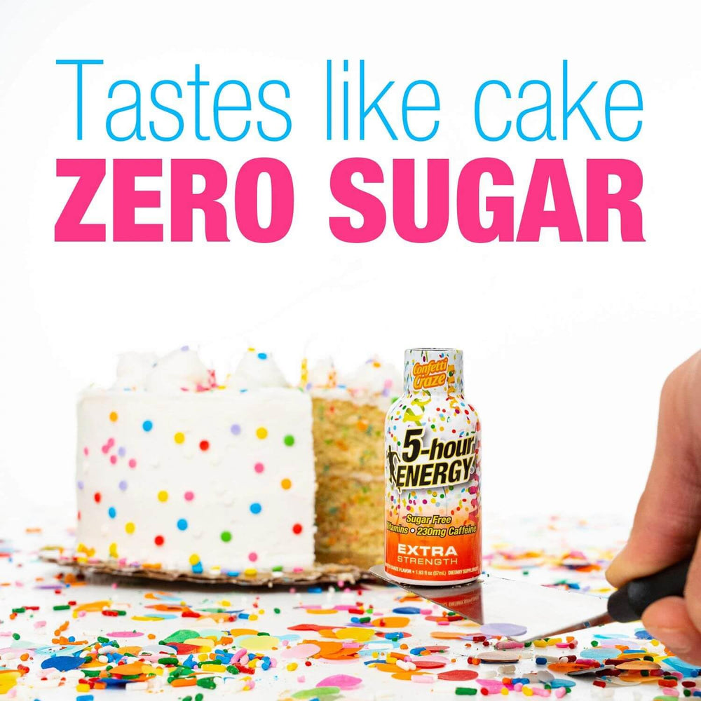 Six-pack of 5-hour ENERGY Confetti Craze shots ready for on-the-go