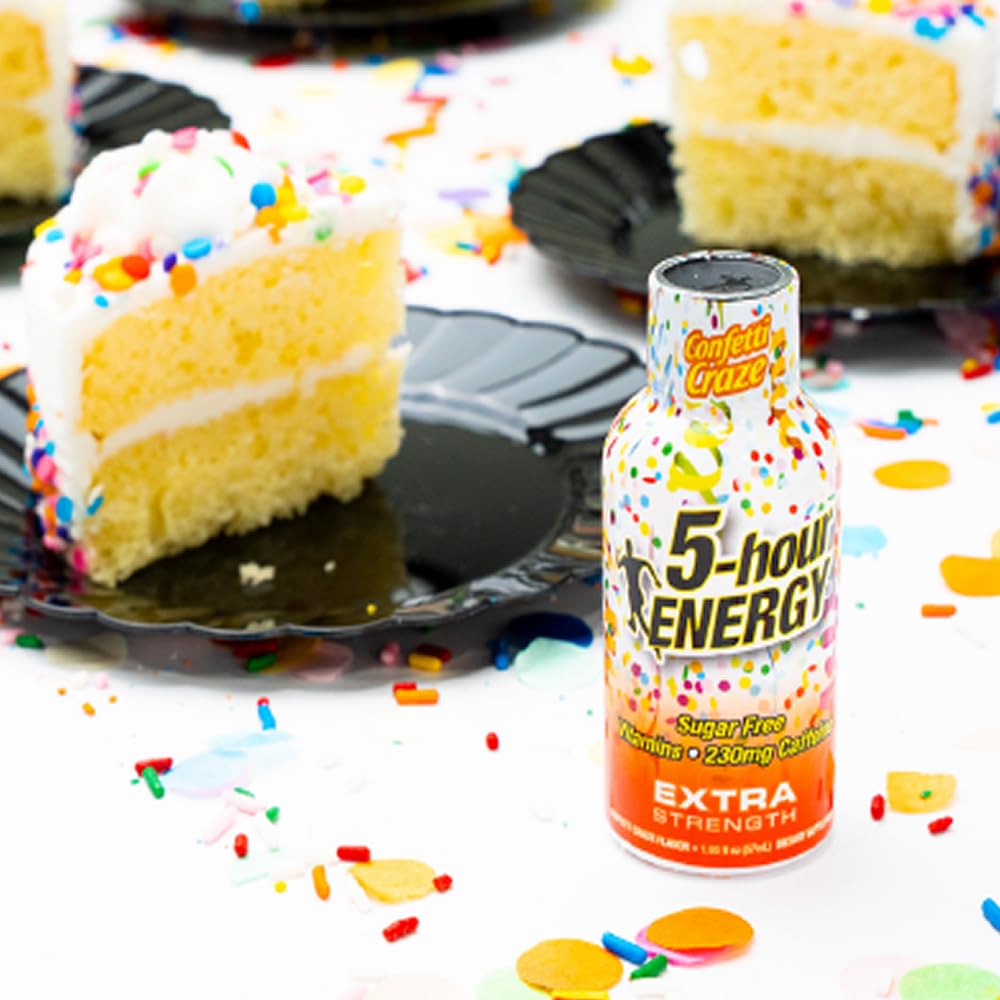Pocket-friendly 5-hour ENERGY Confetti Craze shot fits bags and travel