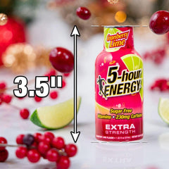 Desk-use 5-hour ENERGY Cranberry Lime shot to boost focus at work.