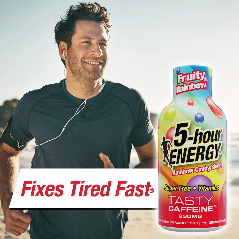 Pack of six 5-hour ENERGY Fruity Rainbow shots offers everyday convenience