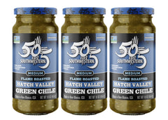 505 Southwestern flame-roasted green chile pack front, ideal for quick weeknight meals.