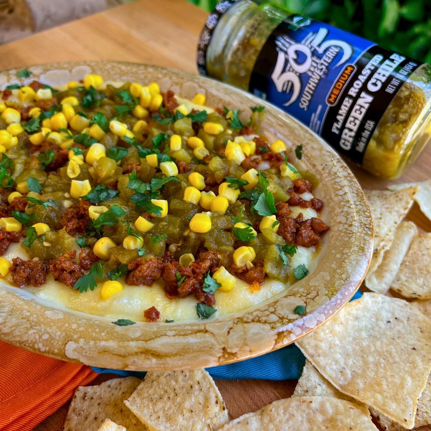 505 Southwestern Hatch Valley green chiles on tacos convey balanced heat and smoky aroma.