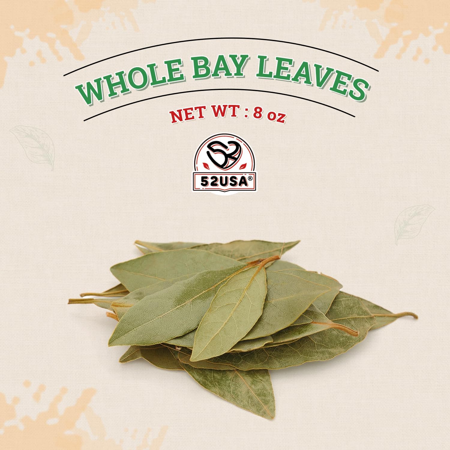 52USA Bay Leaves measuring spoon ready for precise seasoning