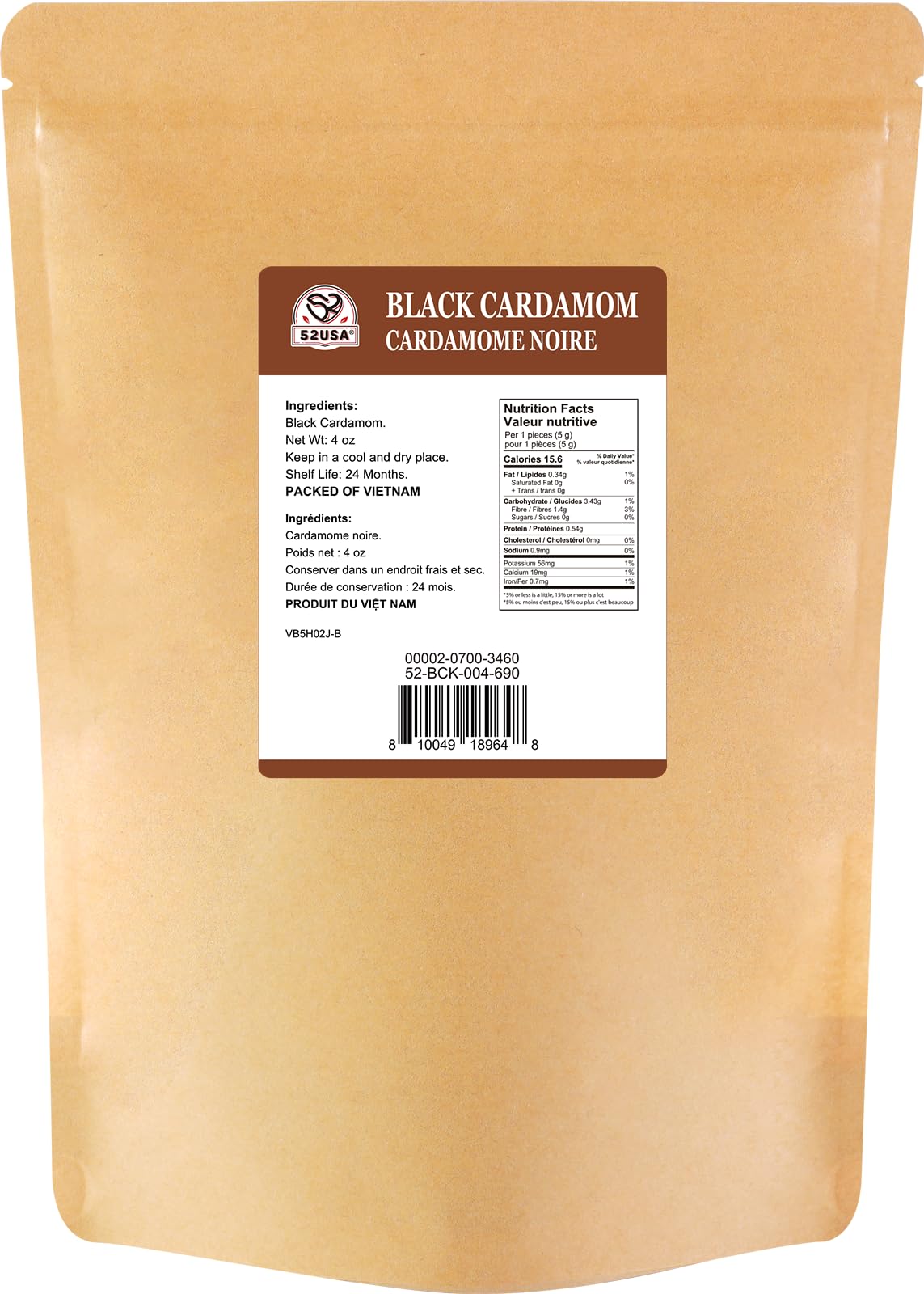 52USA black cardamom pods in garam masala blend.