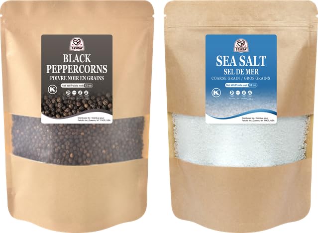 52USA black peppercorns 12oz close-up for rich aroma ideal for grinding.