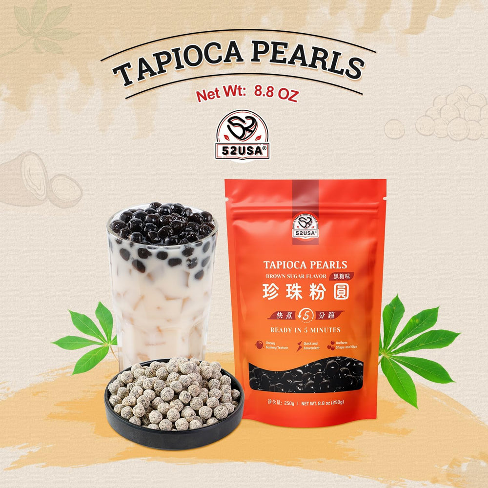 52USA Boba Pearl ready to serve in a refreshing beverage