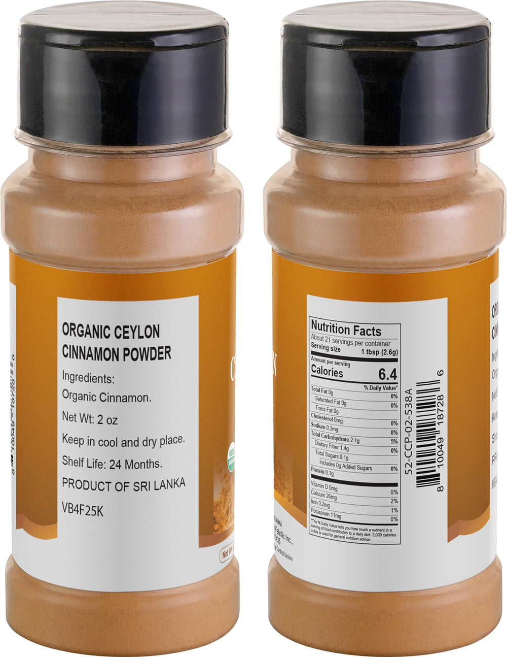 52USA Organic Ceylon Cinnamon Powder 2 oz – Buy in the UK – BoroPantry