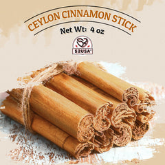 Ceylon cinnamon sticks added to a baking dish for desserts.