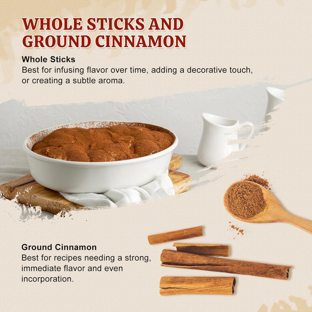 52USA cinnamon sticks full flavor enhances spice blends and seasonal treats.