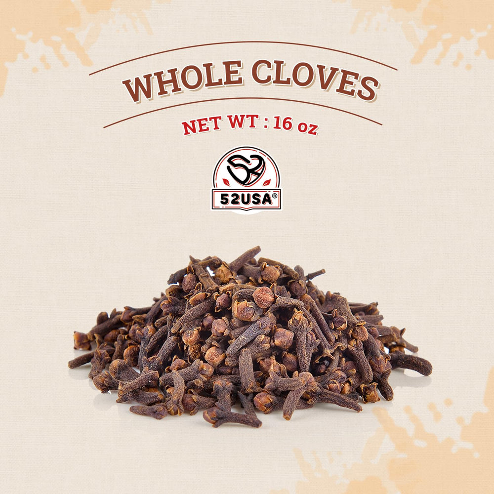52USA cloves close-up showing aromatic oils and texture