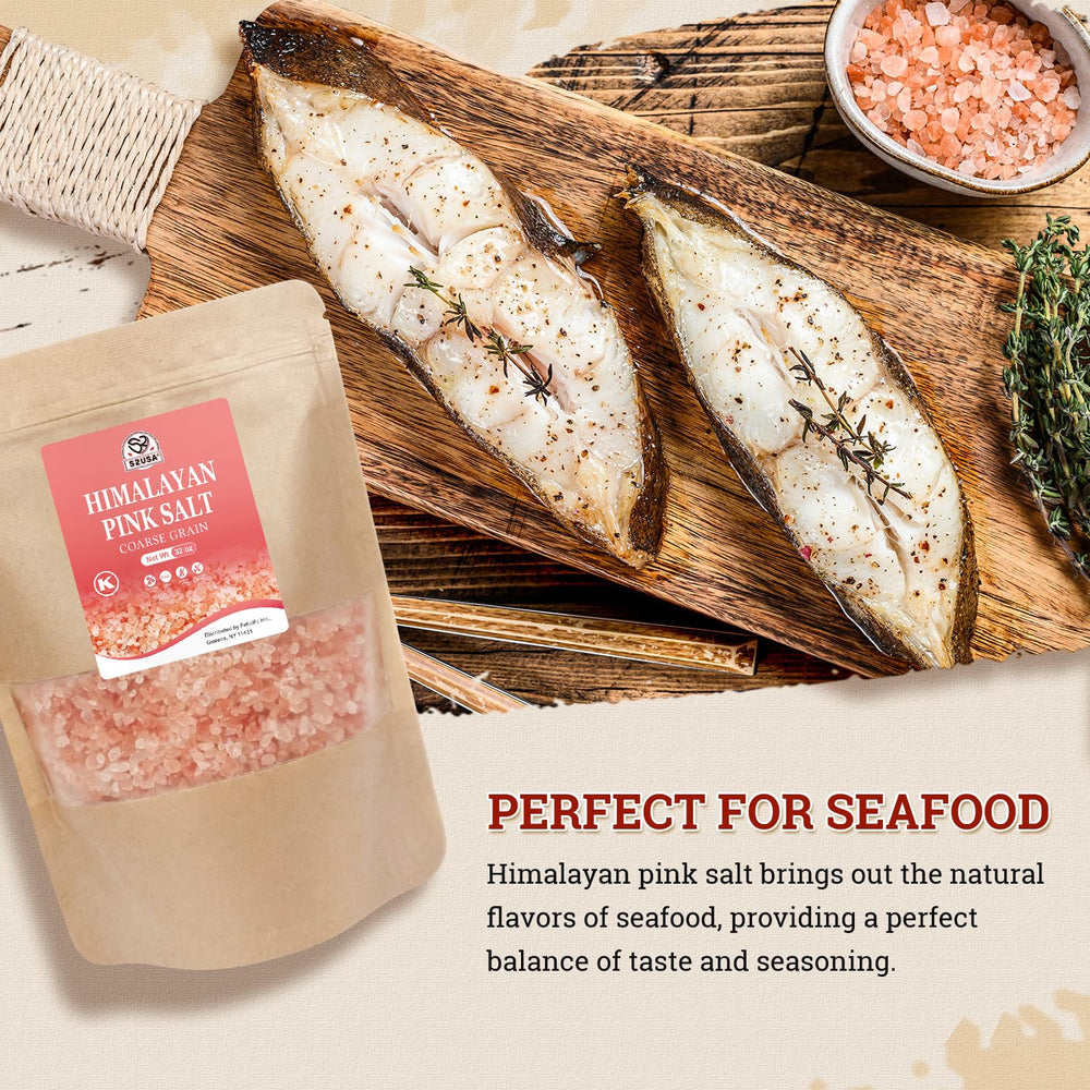 52USA coarse salt crystal close-up highlighting mineral-rich texture for seasoning.