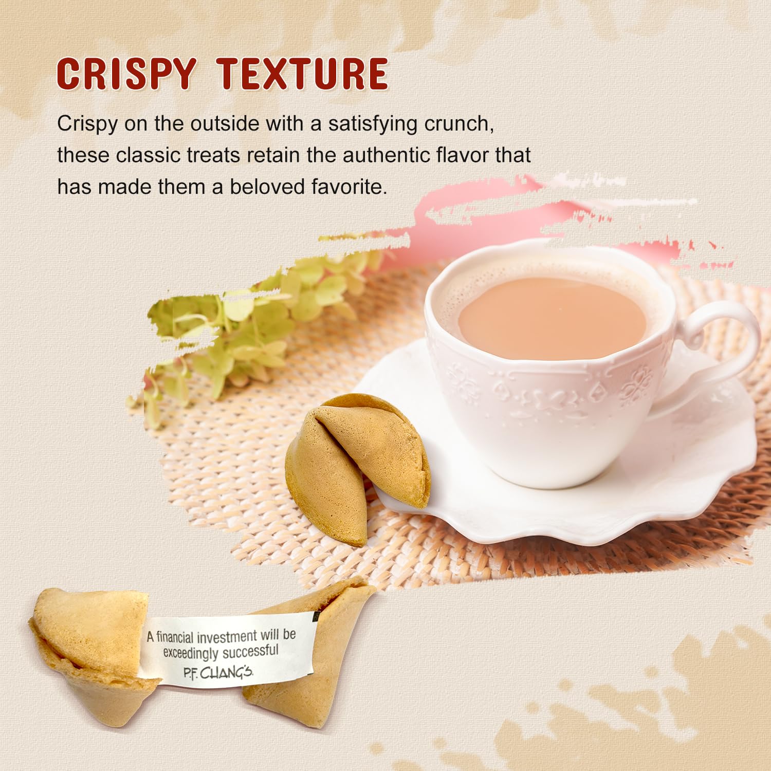 52USA Fortune Cookies USA-made vanilla cookies with traditional fortunes.