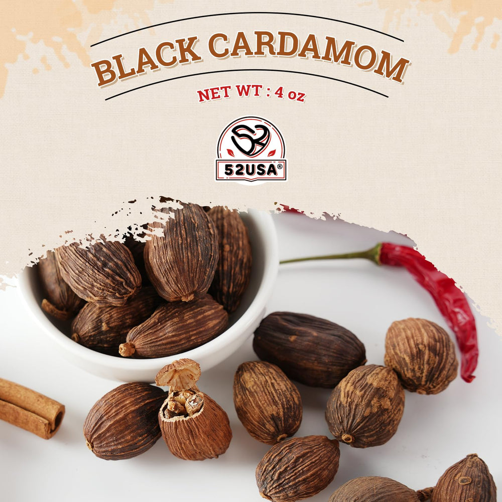 52USA ground black cardamom for quick spice mixes.