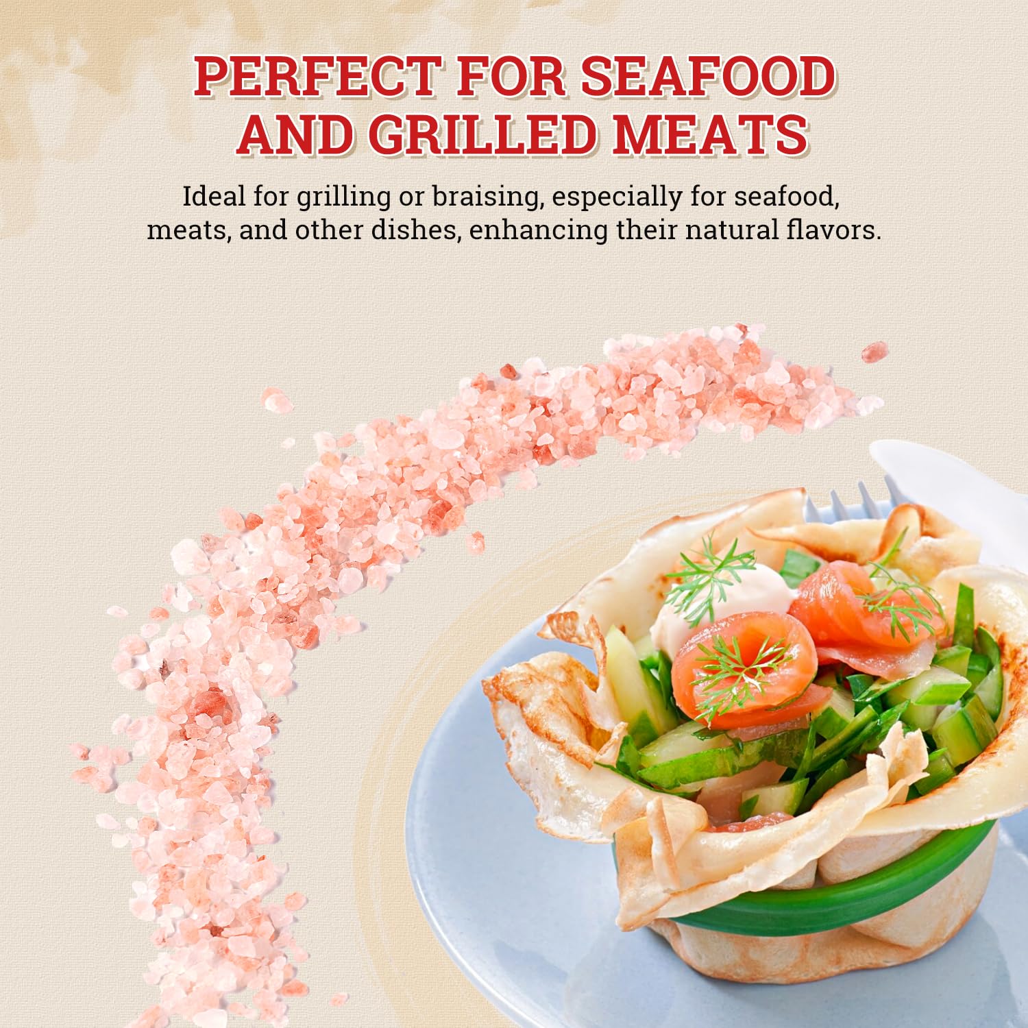 52USA Himalayan Pink Salt collection ready for everyday seasoning