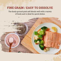52USA Himalayan Pink Salt Fine ready for meal seasoning and grinder refills