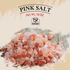 52USA Himalayan Pink Salt grinder refill offers pure seasoning for meats and vegetables.