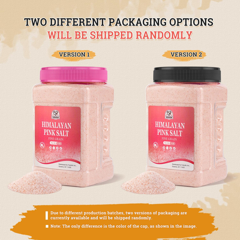 52USA Himalayan pink salt jar top view with resealable lid