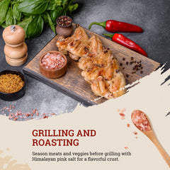 52USA Himalayan Pink Salt kitchen scene shows a staple for flavor and mineral-rich cooking.
