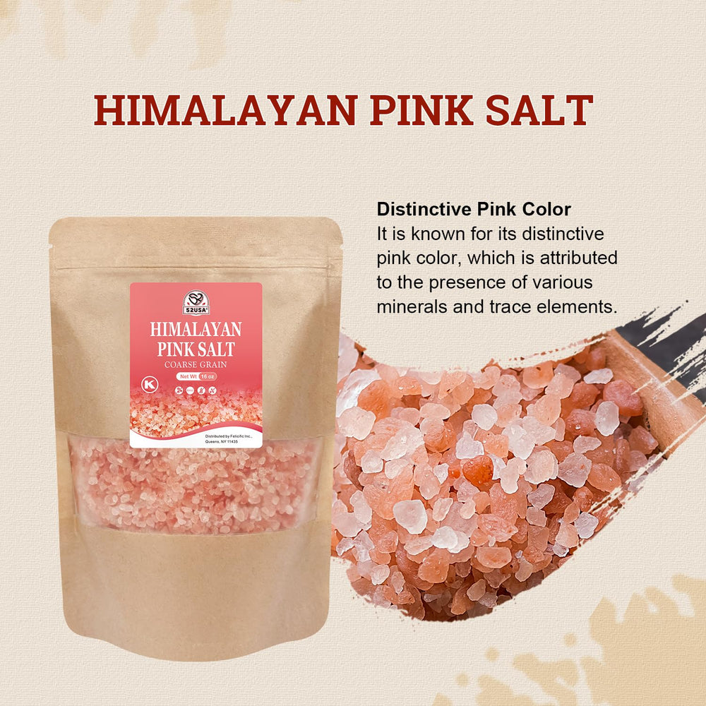 52USA Himalayan Pink Salt mineral-rich close-up highlights 84 trace elements.