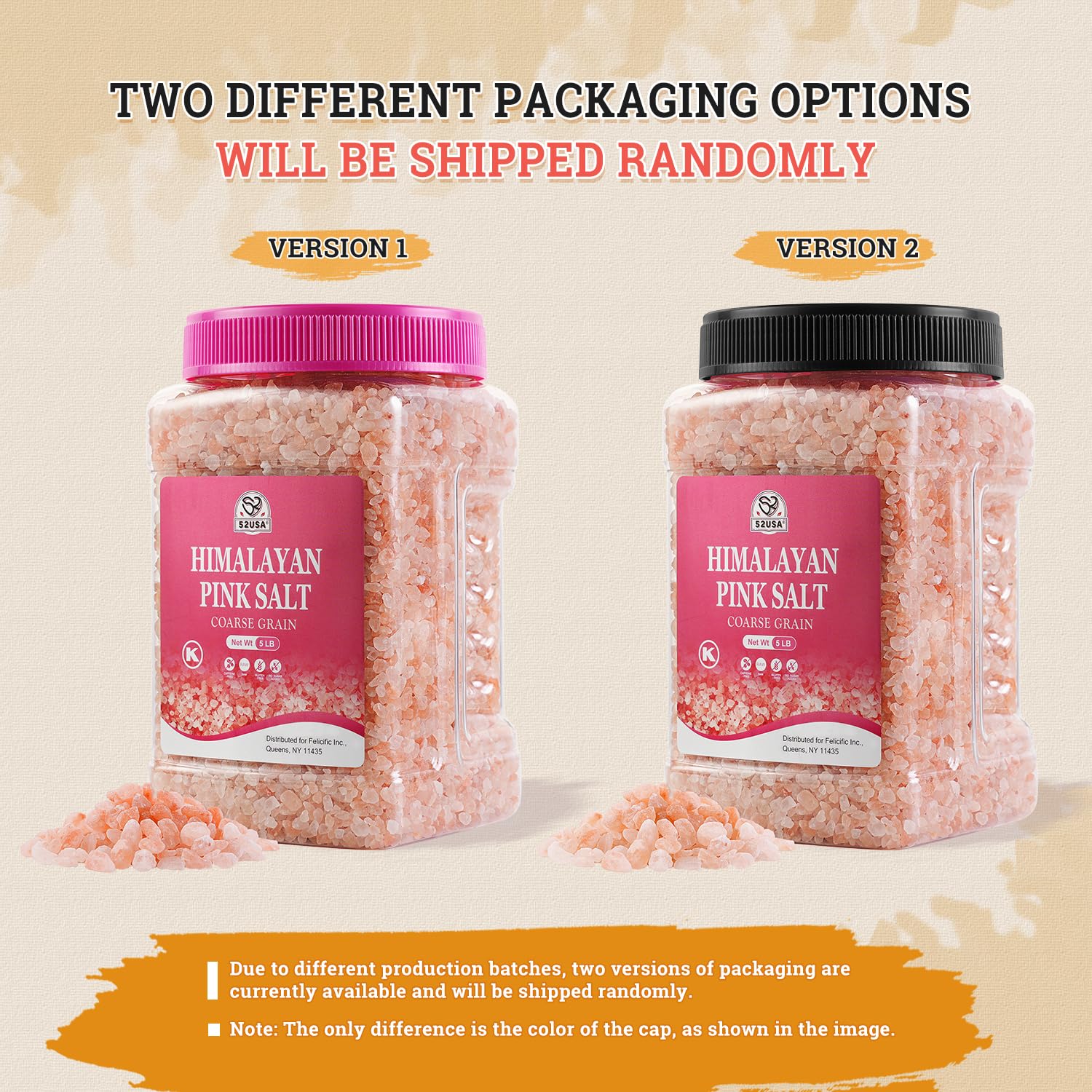 52USA Himalayan pink salt crystal natural form, unrefined and mineral-rich