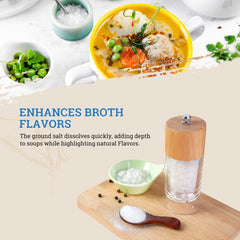52USA Himalayan White Salt mineral-rich profile elevates meats and vegetables with natural flavor.
