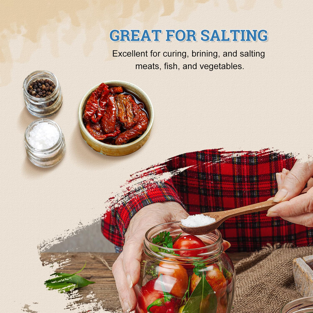 52USA Himalayan White Salt minerals like calcium and magnesium for balanced flavor.