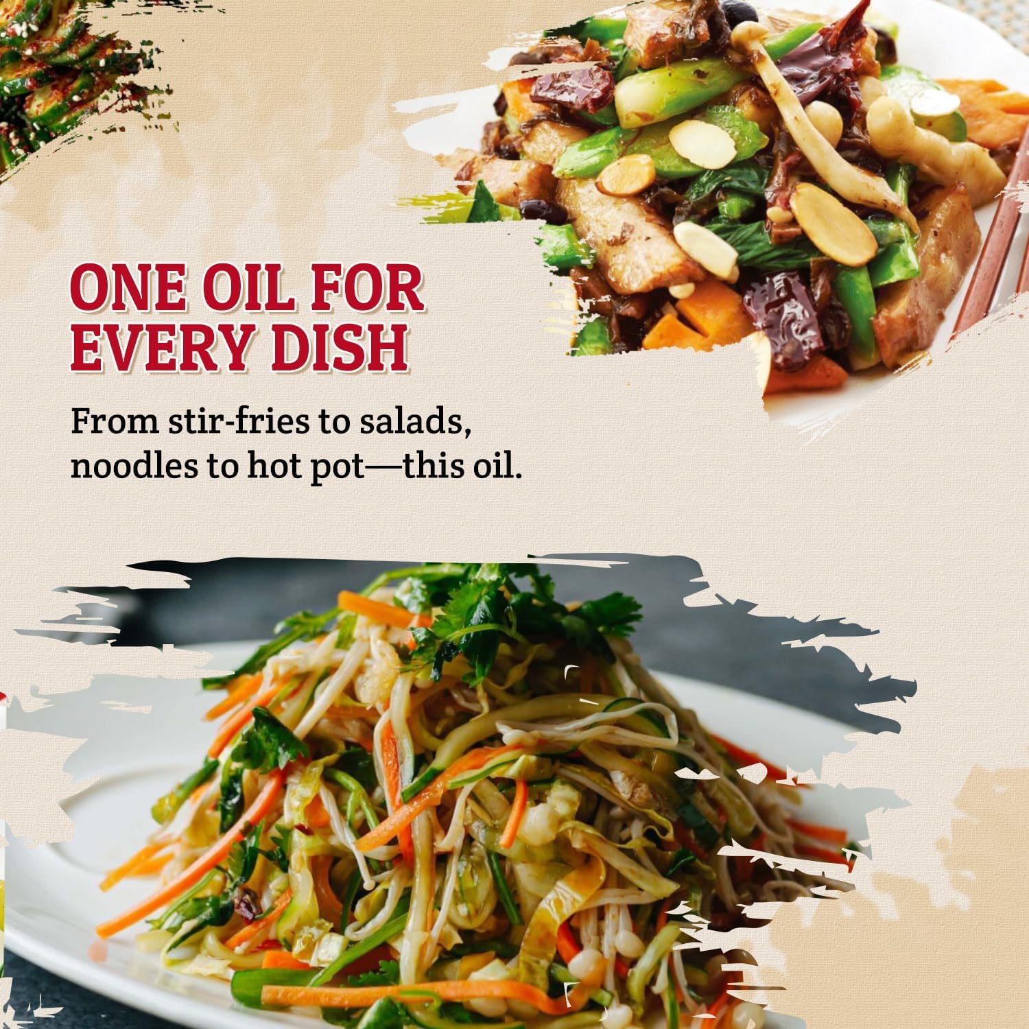 52USA Premium Spicy Sesame Oil ready for stir-fry with bold sesame aroma and chili heat