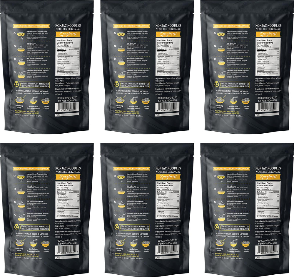 52USA Konjac Shirataki Noodles ready-to-eat six-pack for quick meals