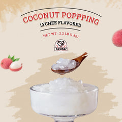 Closeup of 52USA Lychee Coconut Jelly texture and aroma