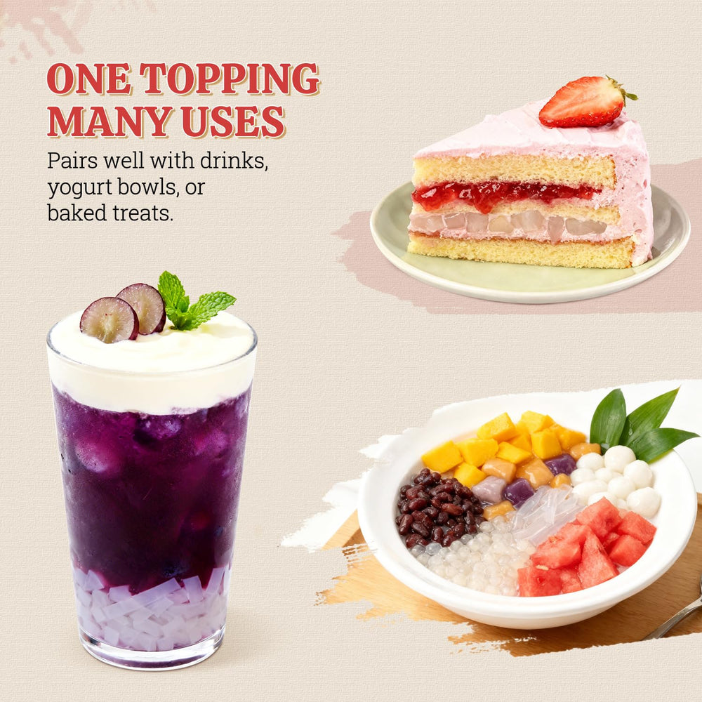 52USA Lychee Coconut Jelly in a smoothie for added texture
