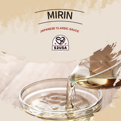 52USA Mirin salad-dressing pour adding gentle sweetness to greens.