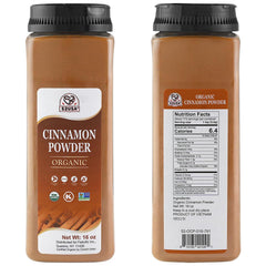 Close-up of 52USA cinnamon powder texture for baking precision