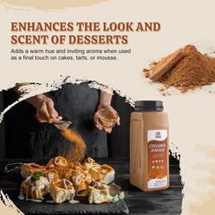 Measuring spoon with 52USA Organic Cinnamon Powder ready to use