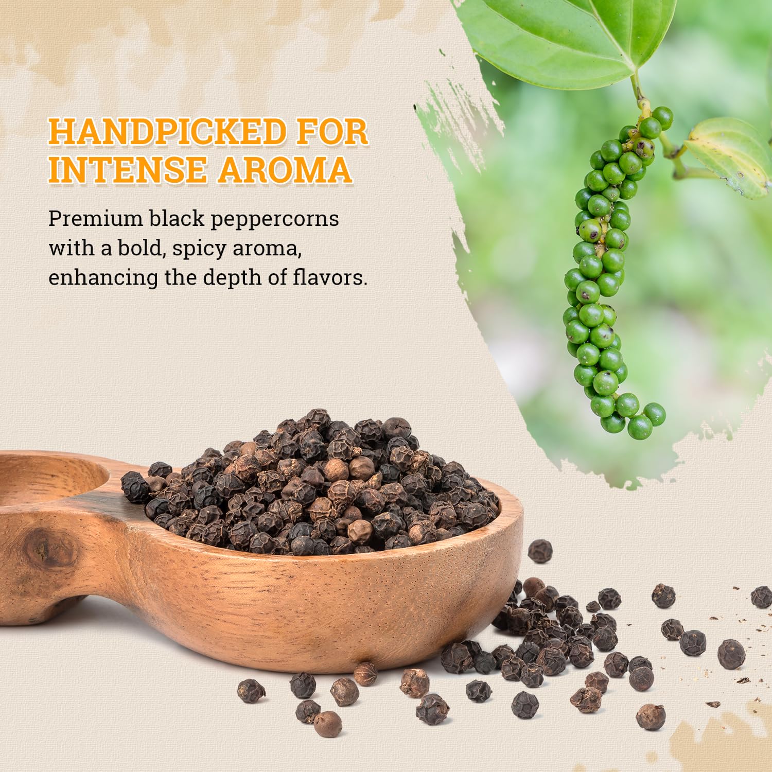 52USA pepper mill action shot for flavorful meals.