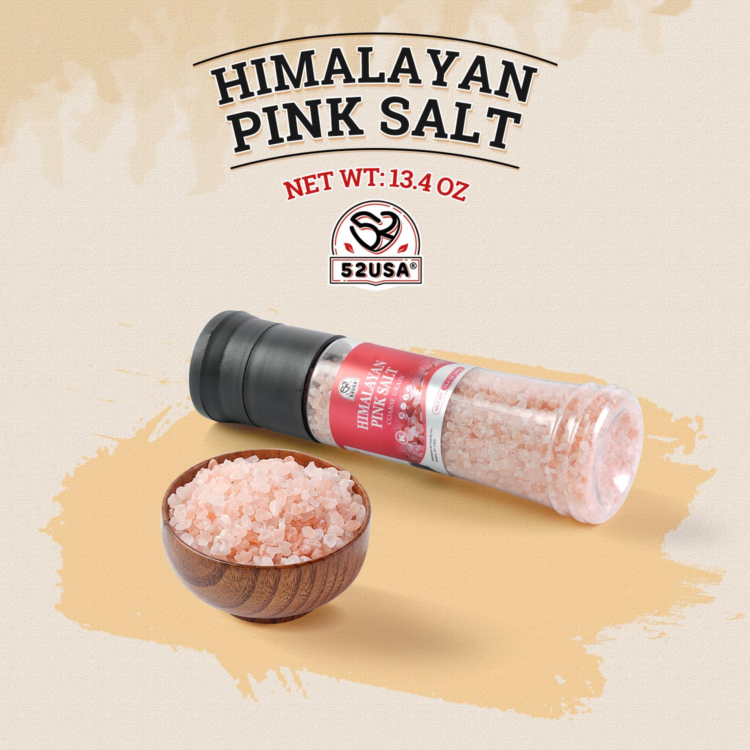 52USA pink salt bath soak ingredients for a relaxing home spa