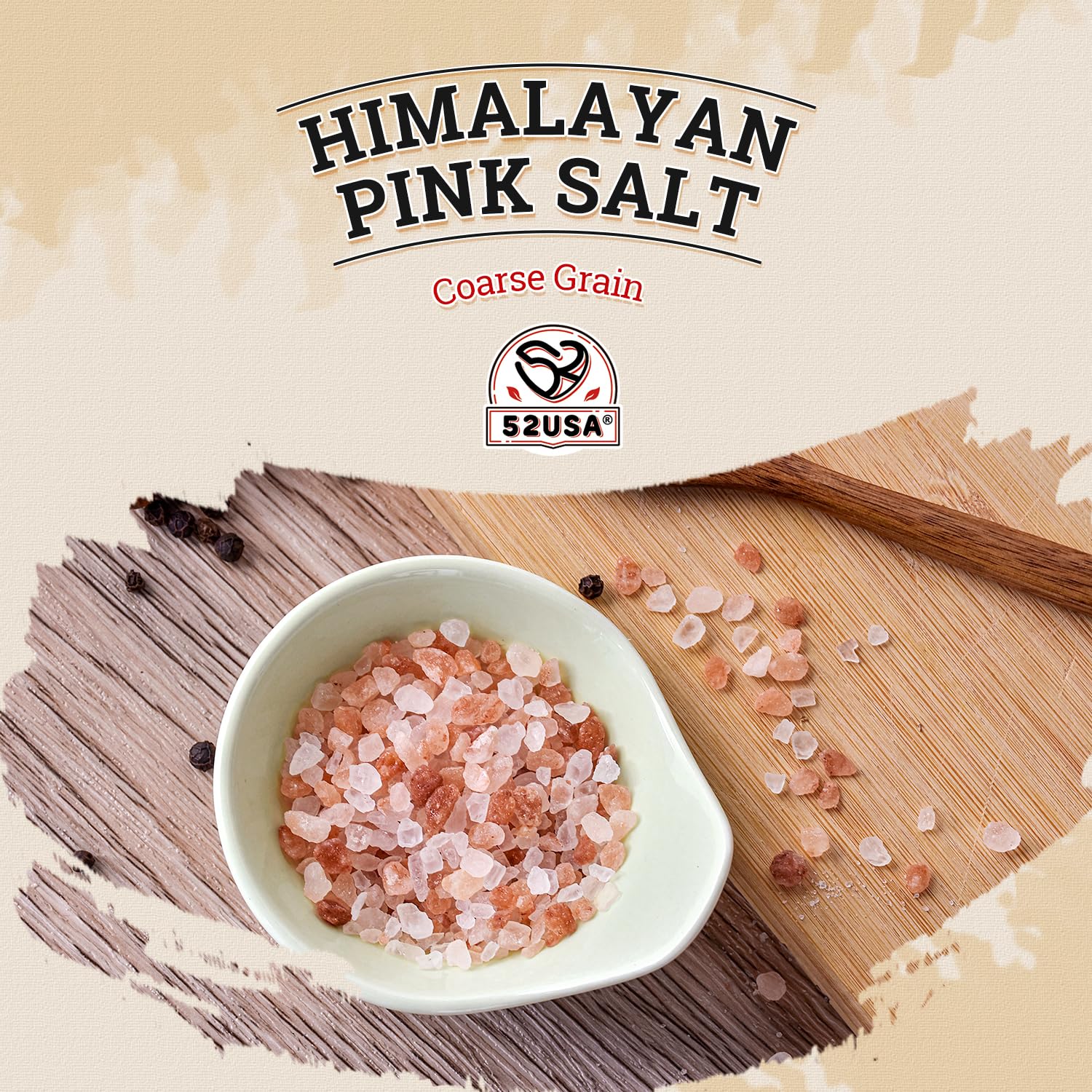 52USA pink salt packaging showcases natural purity and premium quality