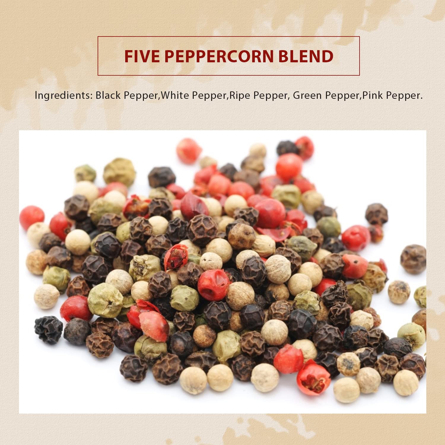 52USA Rainbow Peppercorns kitchen scene ready for seasoning.