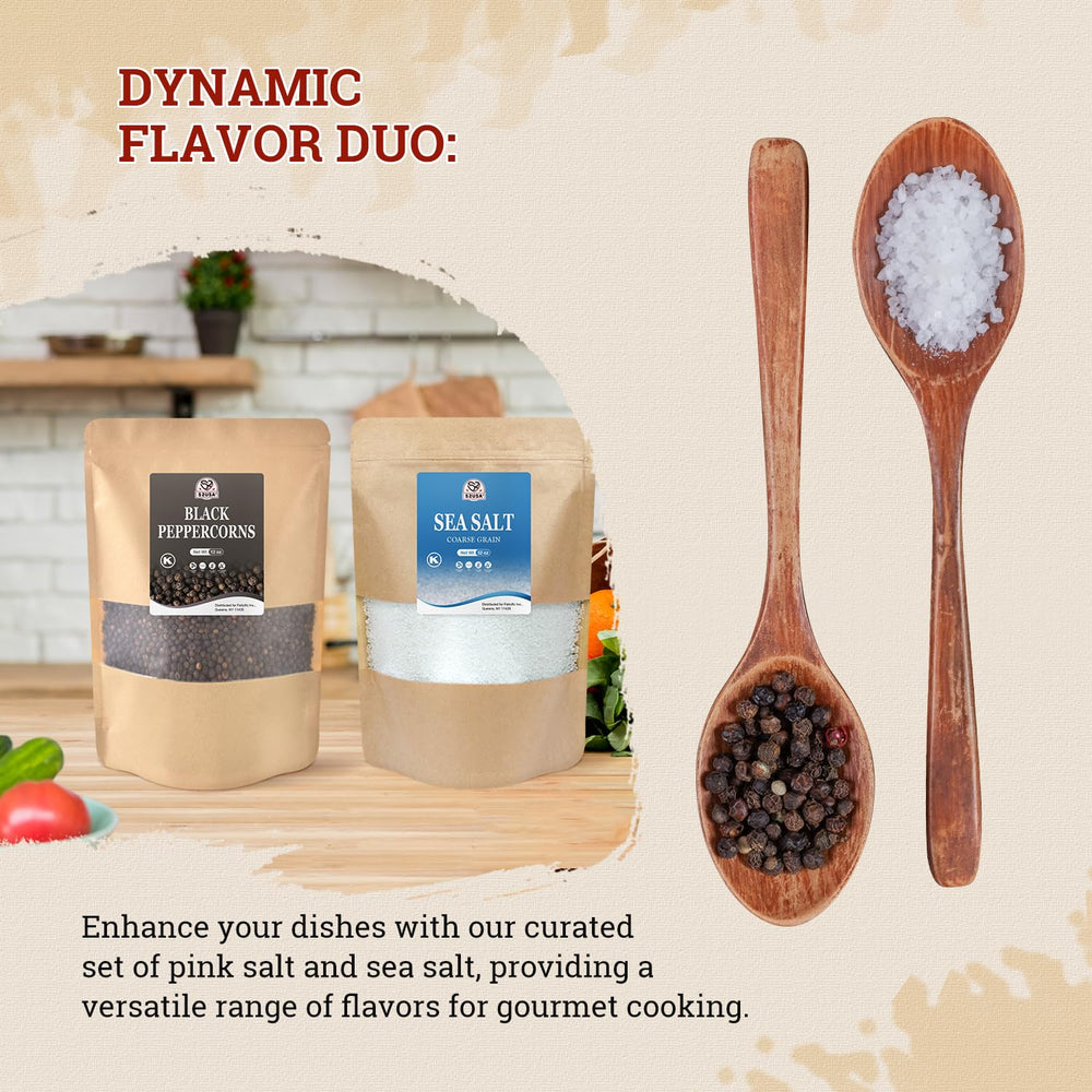 52USA salt and pepper duo enhances everyday meals with customizable seasoning possibilities.